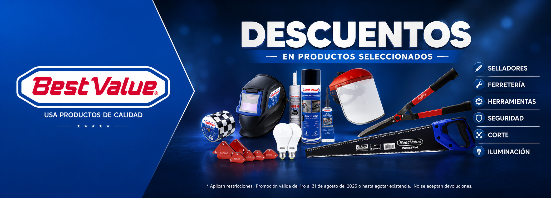 Descuentos BestValue en productos seleccionados