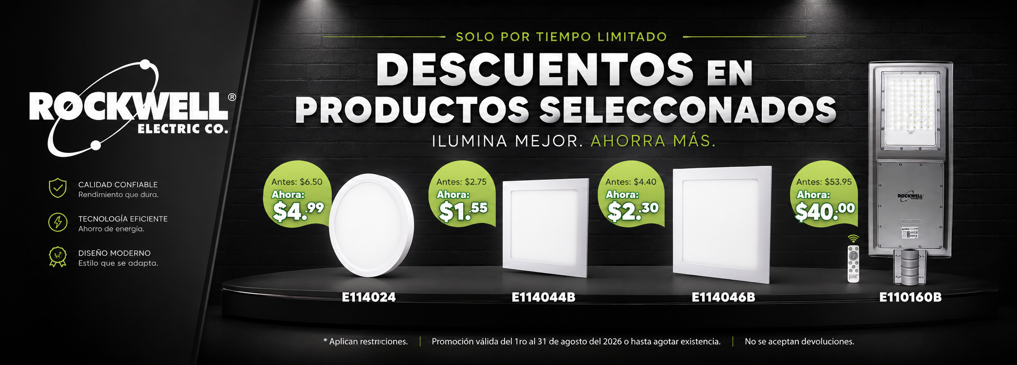 Descuentos Rockwell en productos seleccionados