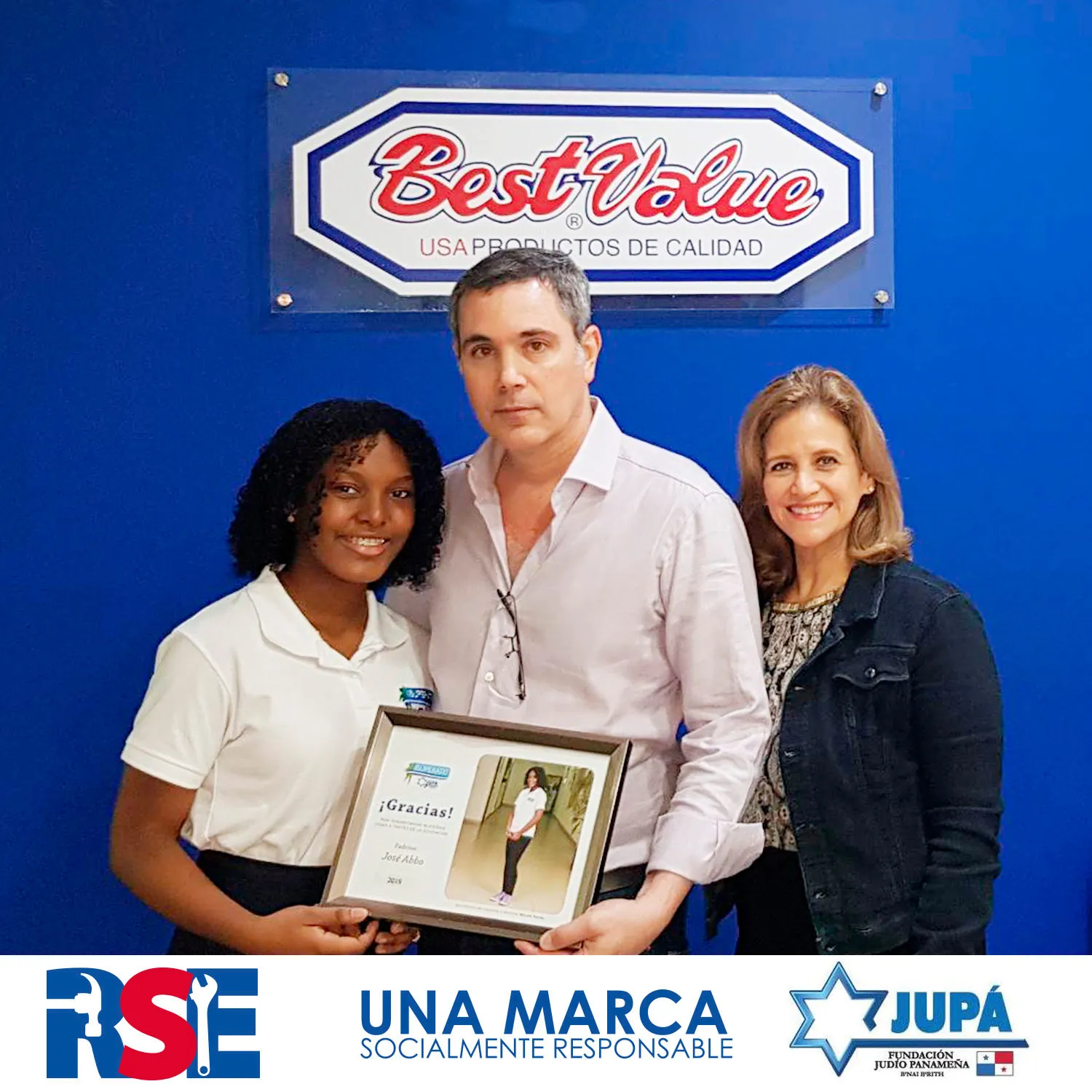 Reconocimiento por nuestro apoyo a la Fundación JUPA