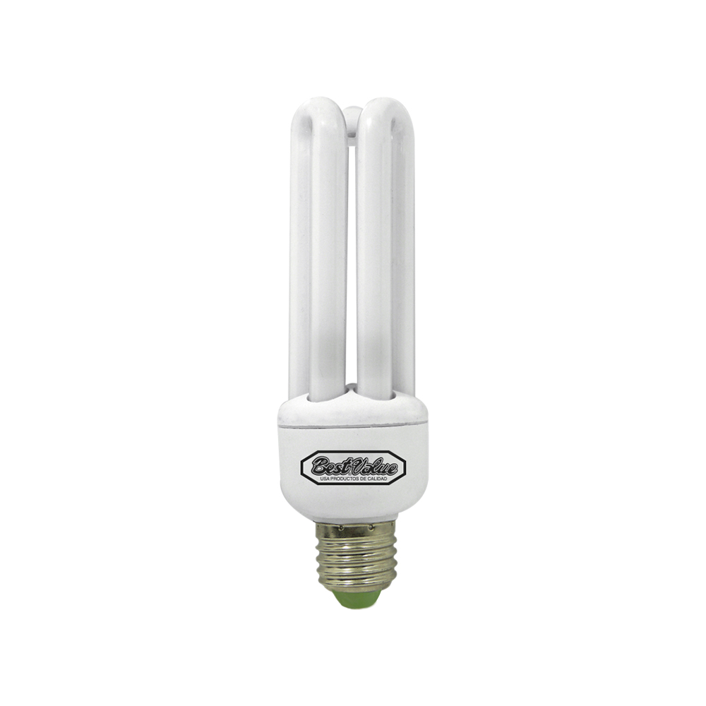 [E33013] Ahorrador 3-u 26w Dl E-27. Blanco.