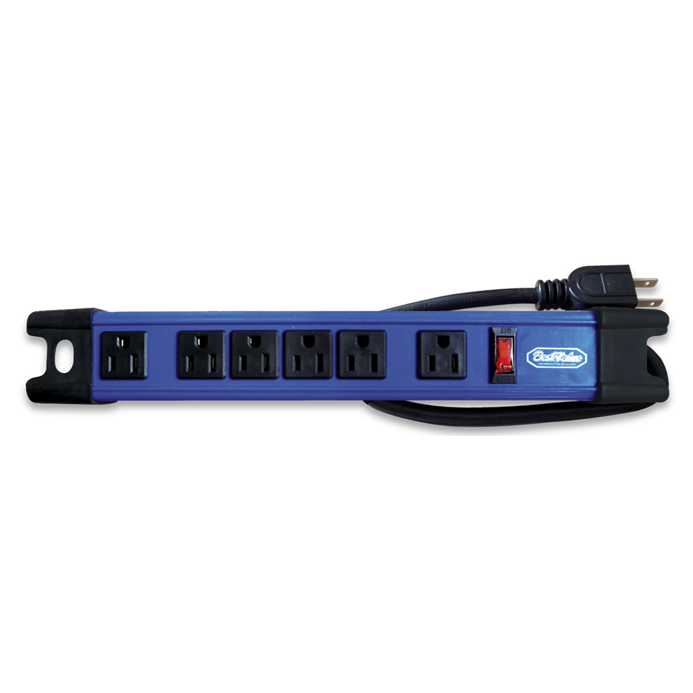 [E33218] Extension 6 Plug Metal Con Reset. Acero.