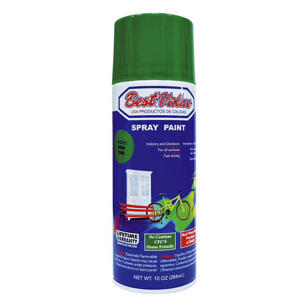 [A12111] Pintura Spray Verde. 10 Oz. (en Spray)