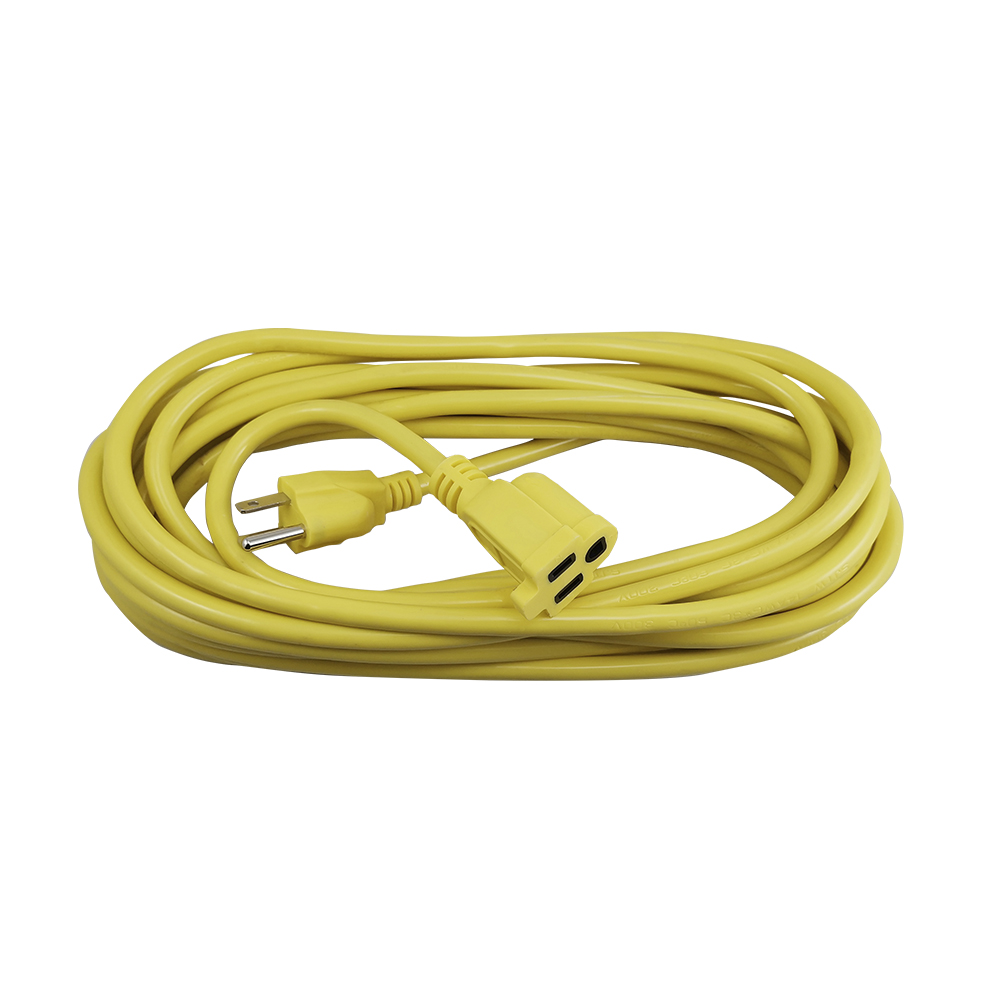 [E33277] Extension Electrica Amarilla C14 15'. Amarillo. Multipropósito