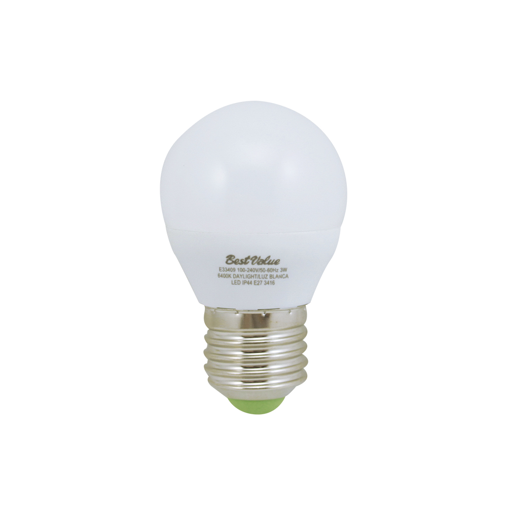 [E33409] Led Copa 3w E27 6400k. Blanco.