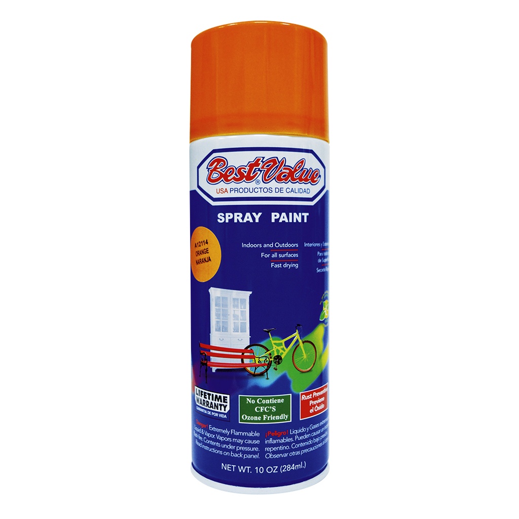 [A12114] Pintura Spray Naranja. 10 Oz. (en Spray)