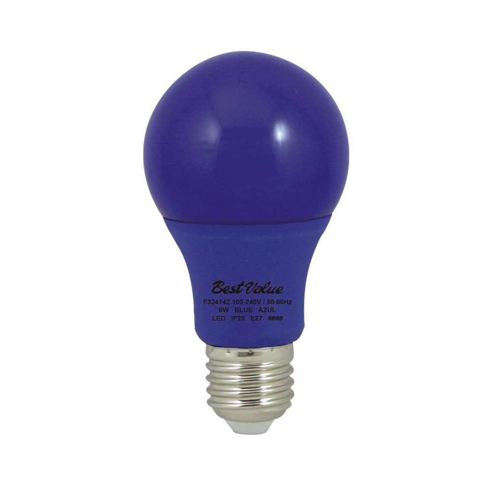 [E33414Z] Led 6w E27 100-240v Azul.