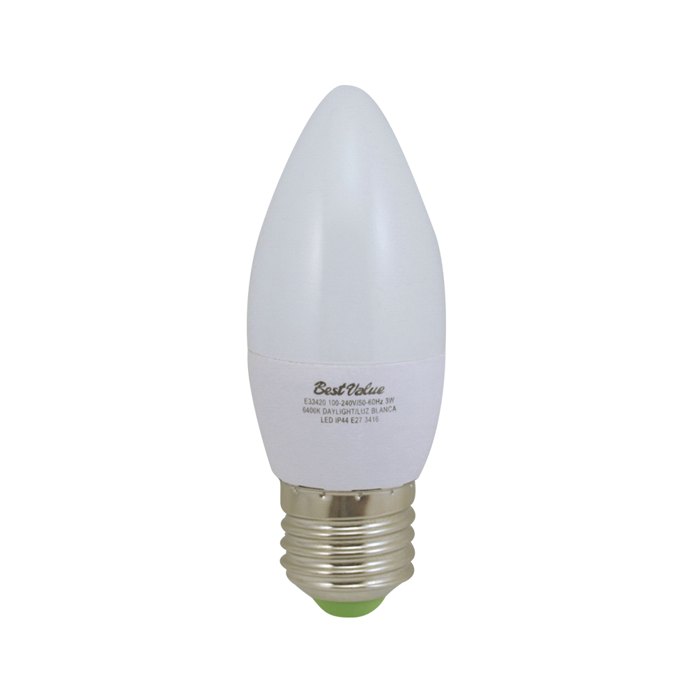 [E33420] Lampara Torpedo Led 3w Dl E27. Blanco.