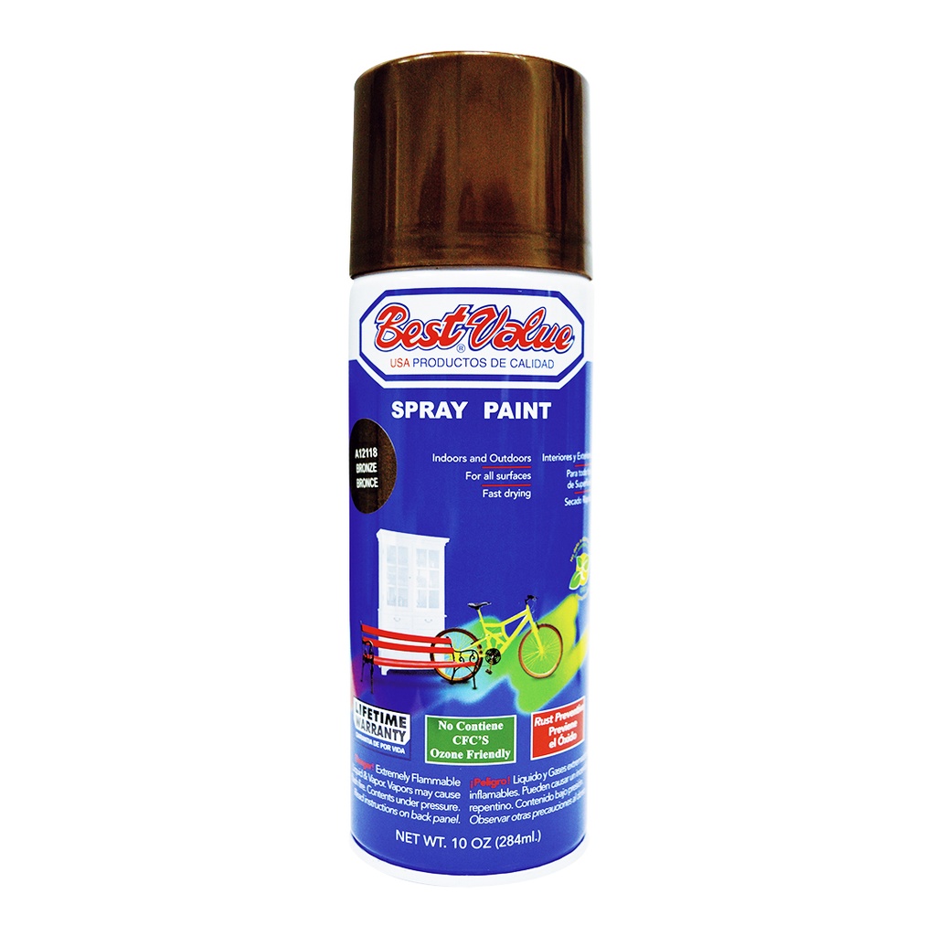 [A12118] Pintura Spray Bronze. Bronce. 10 Oz. (en Spray)