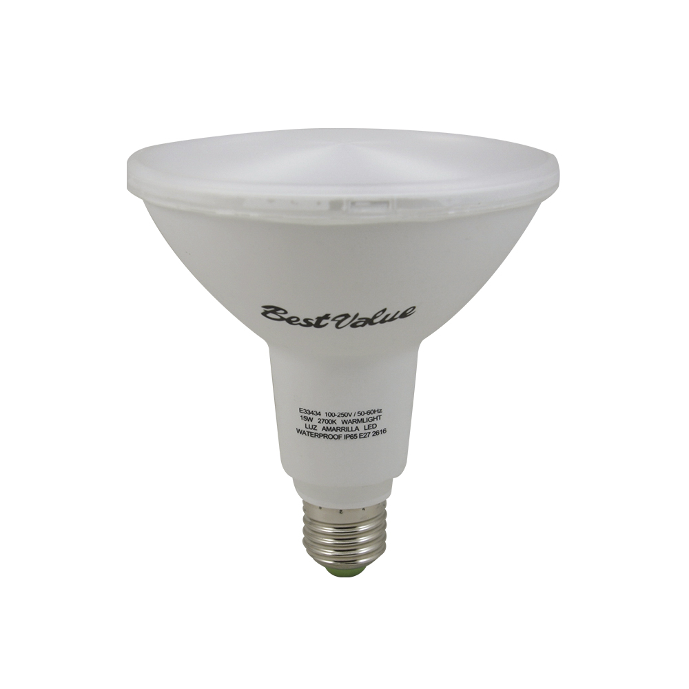 [E33434] Lampara Led 15w P38 E27 2700k. Blanco.