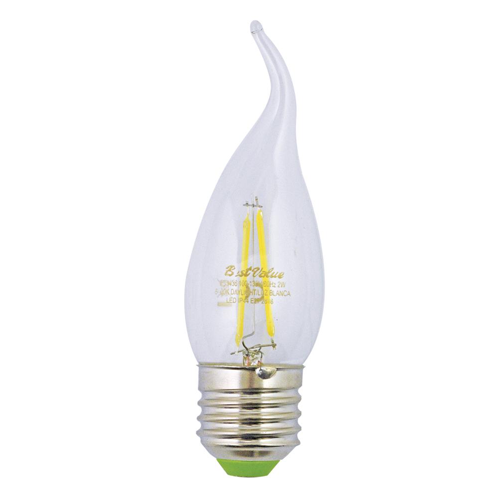 [E33436] Lamp Candelabra Led 2w 6400k E27. Blanco.