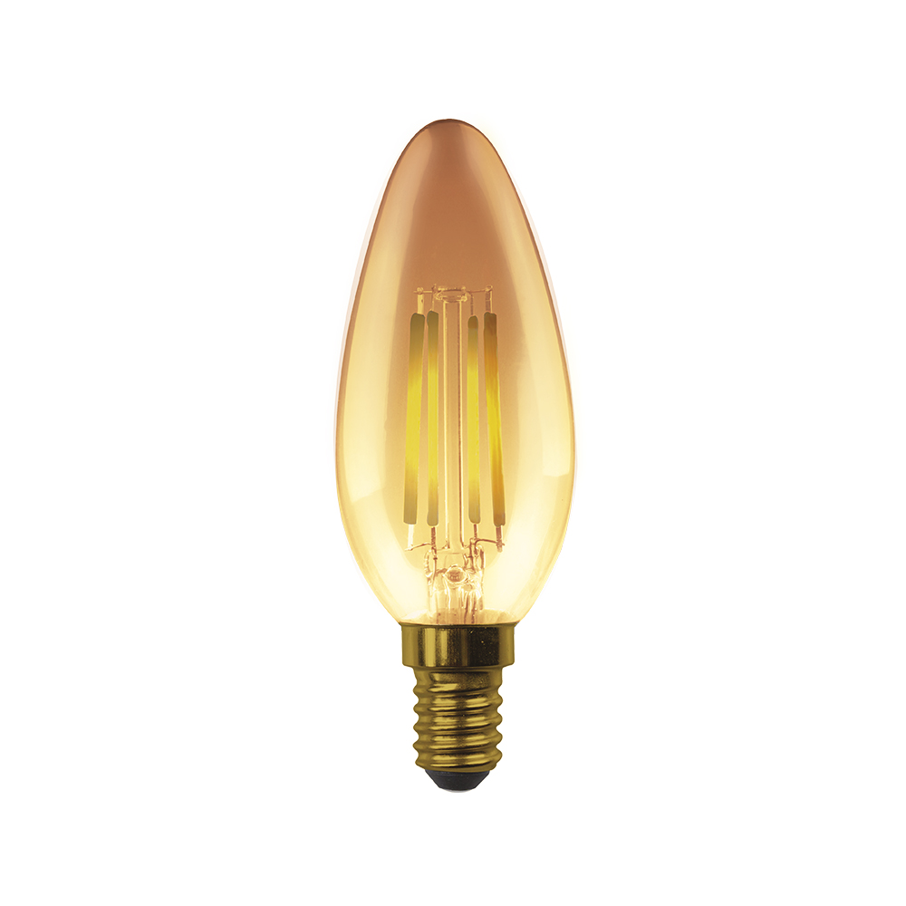 [E33480] Led Vintage C35 E14 4. 5w 2700k. Ambar. (c35)