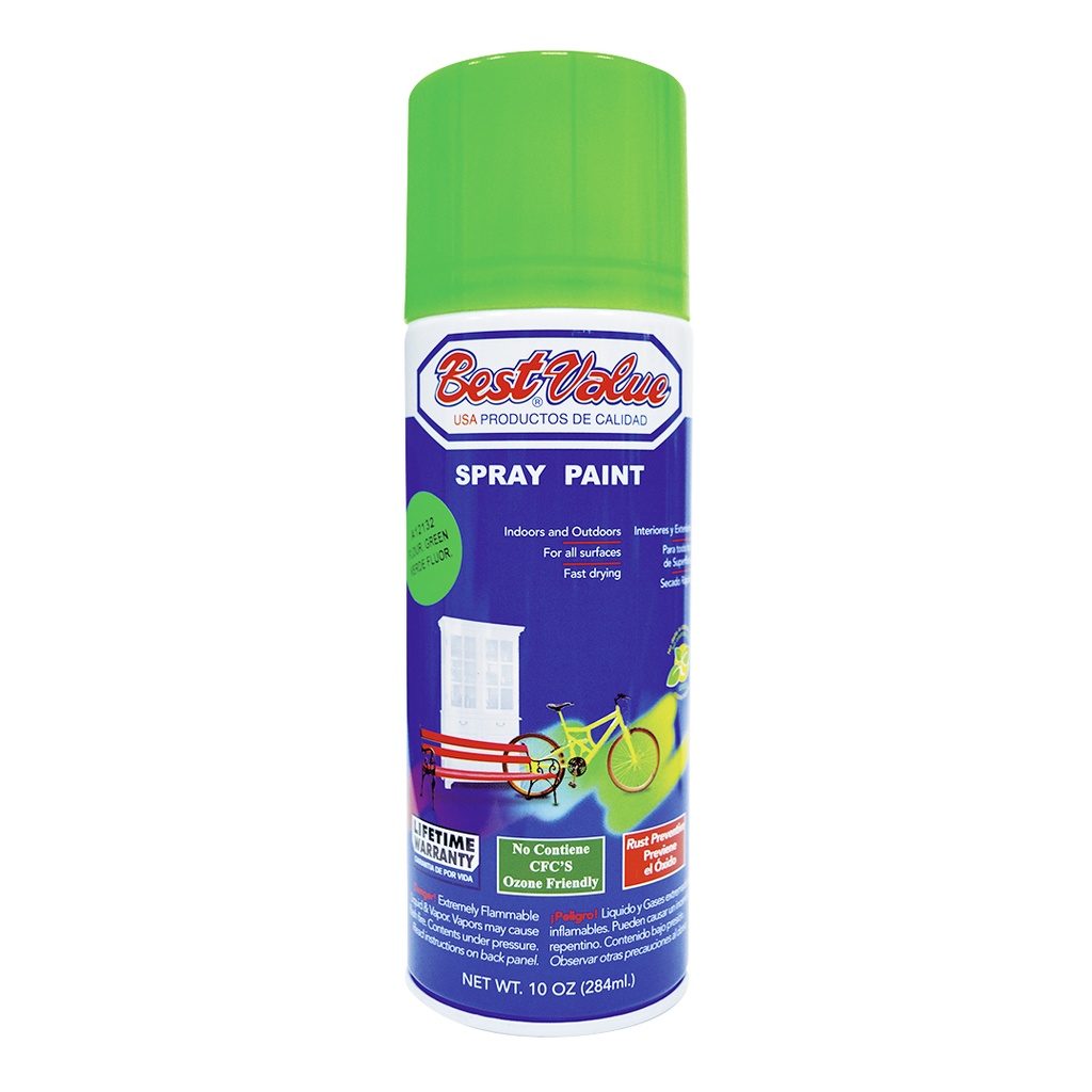 [A12132] Pintura Spray Florecente Verde. 10 Oz. (en Spray)