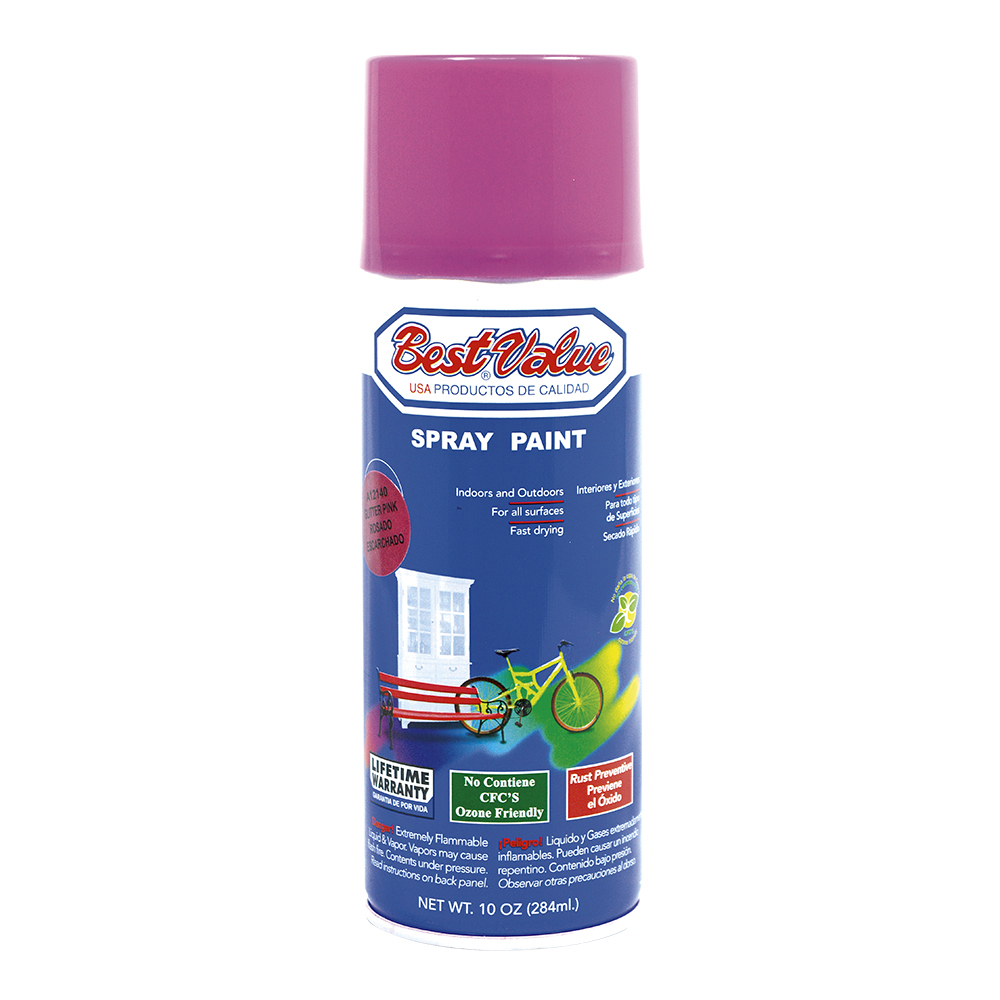[A12140] Pintura Spray Rosado Escarchado. Rosado. 10 Oz. (en Spray)