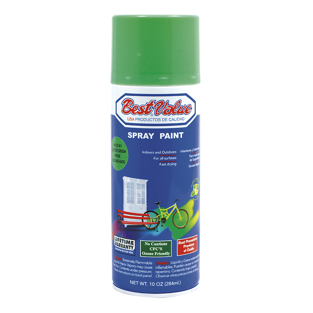 [A12141] Pintura Spray Verde Escarchado. Verde. 10 Oz. (en Spray)