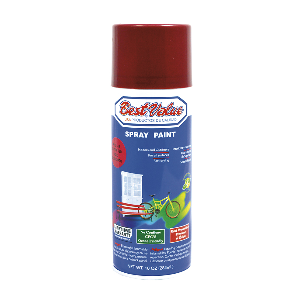 [A12142] Pintura Spray Rojo Escarchado. Rojo. 10 Oz. (en Spray)
