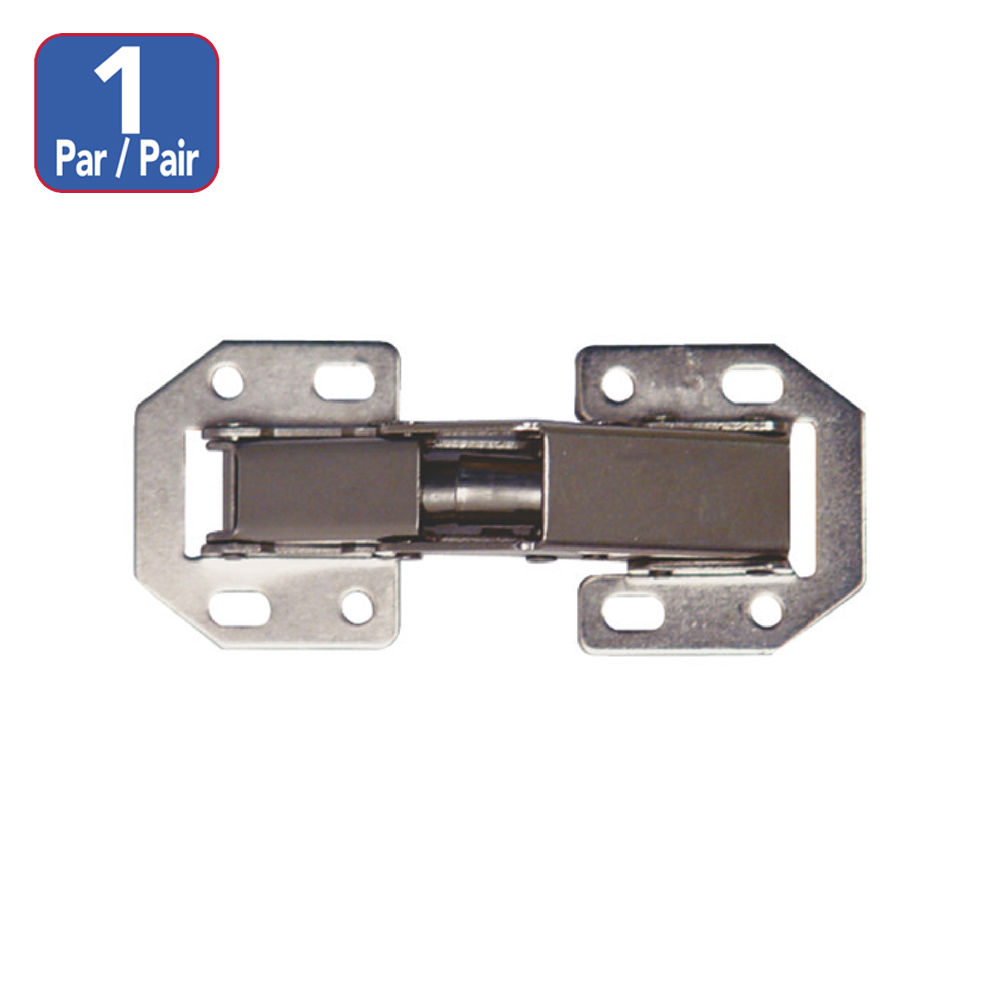 [F01008] Bisagra Cangrejo Bestvalue Blister 3. Cromado. 3(75mm)