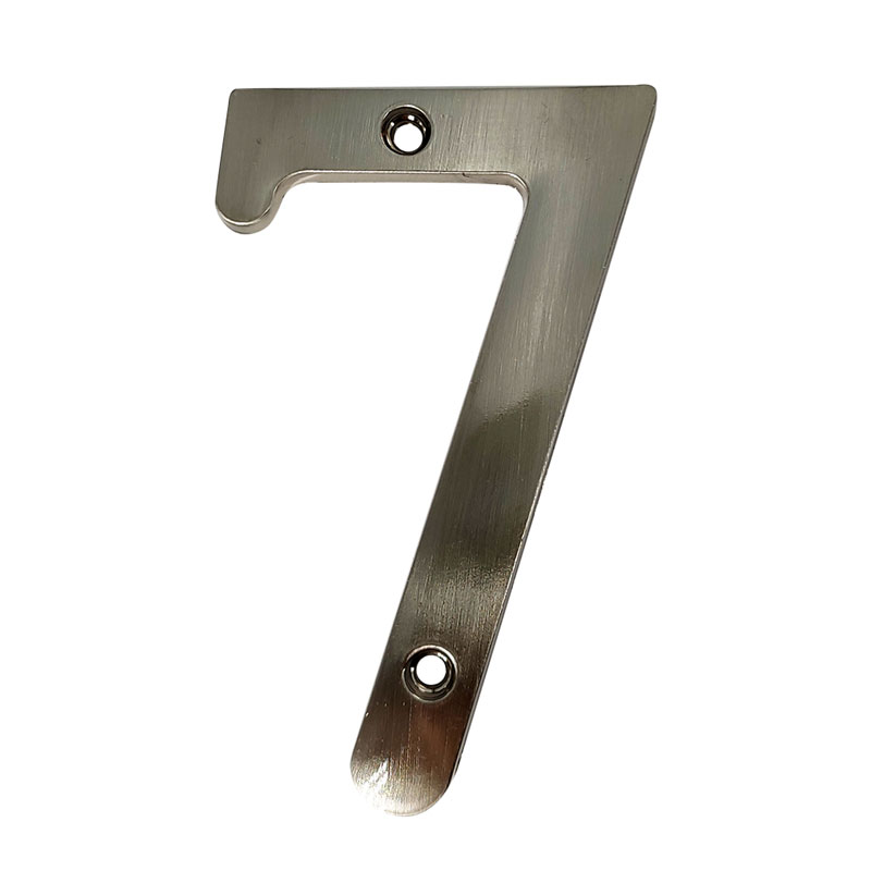 [F01127] Numero 7 Para Puerta Niquelado 4. Niquelado.