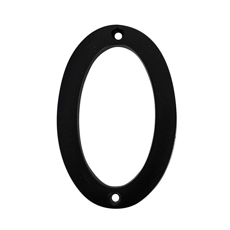 [F01140] Numero 0 Para Puerta Negro 4. Mate.