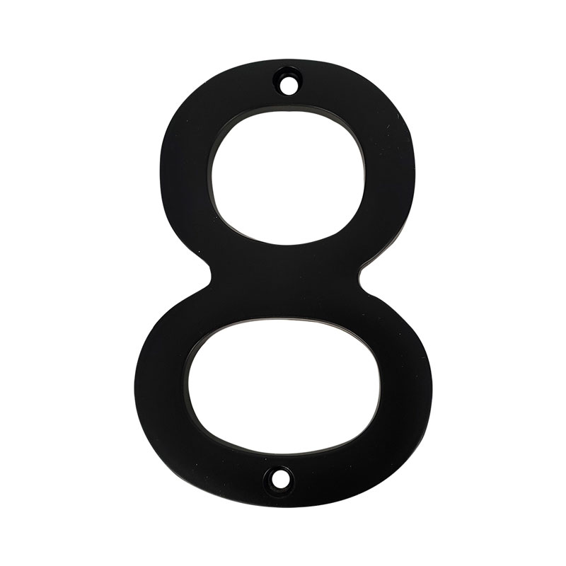 [F01148] Numero 8 Para Puerta Negro 4. Mate.
