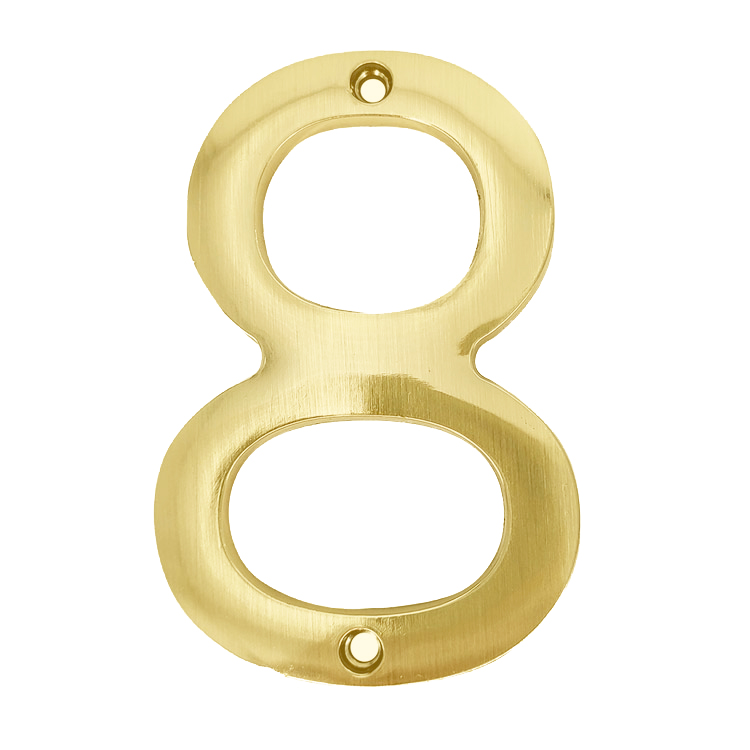 [F01168] Numero 8 Para Puerta Satinado 4. Satinado.