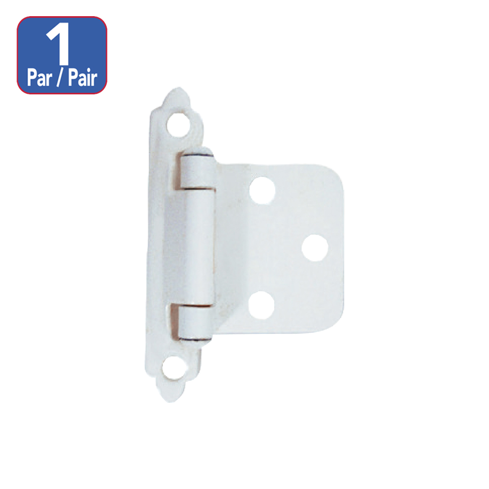 [F01217WH] Bisagra De Presion Blanca. Blanco. 4cm