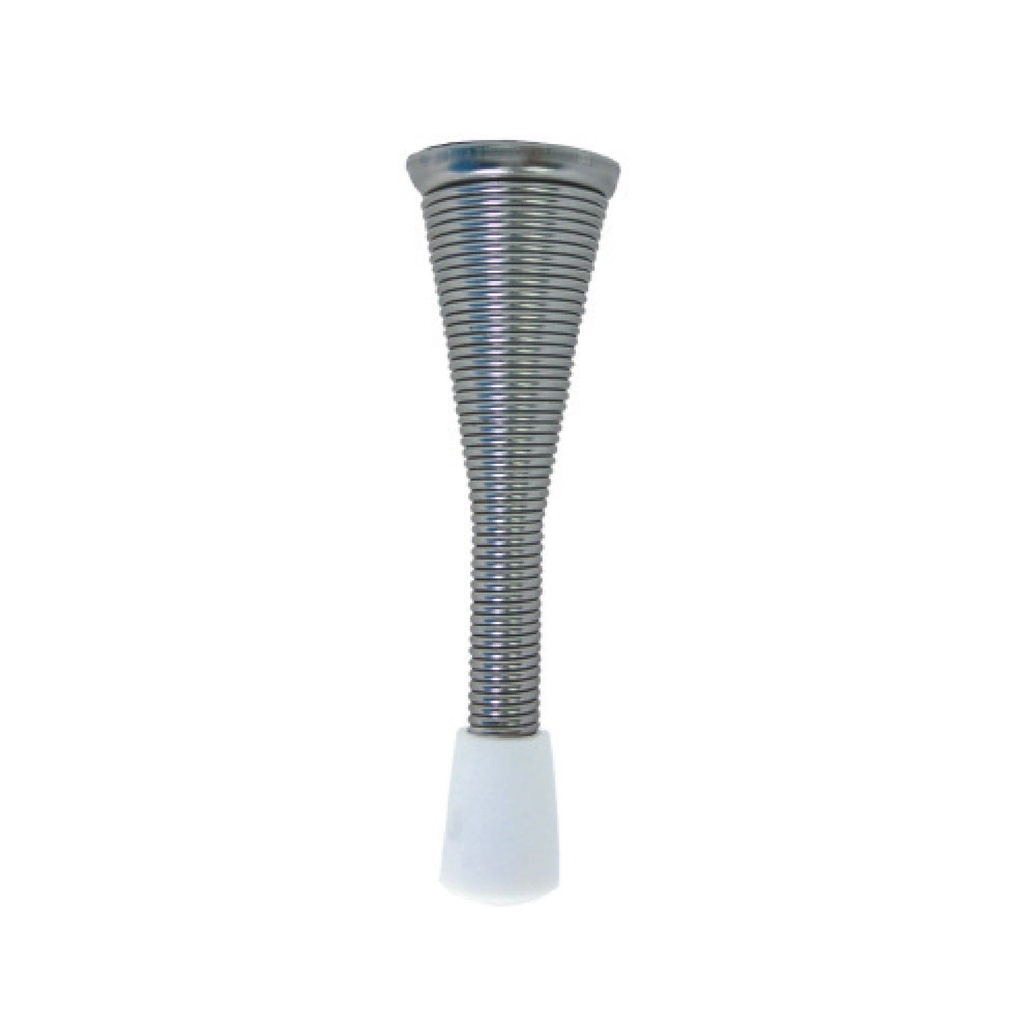 [F01222SN] Tope Para Puerta Tipo Spring Plateado. Niquelado. 3-1/2