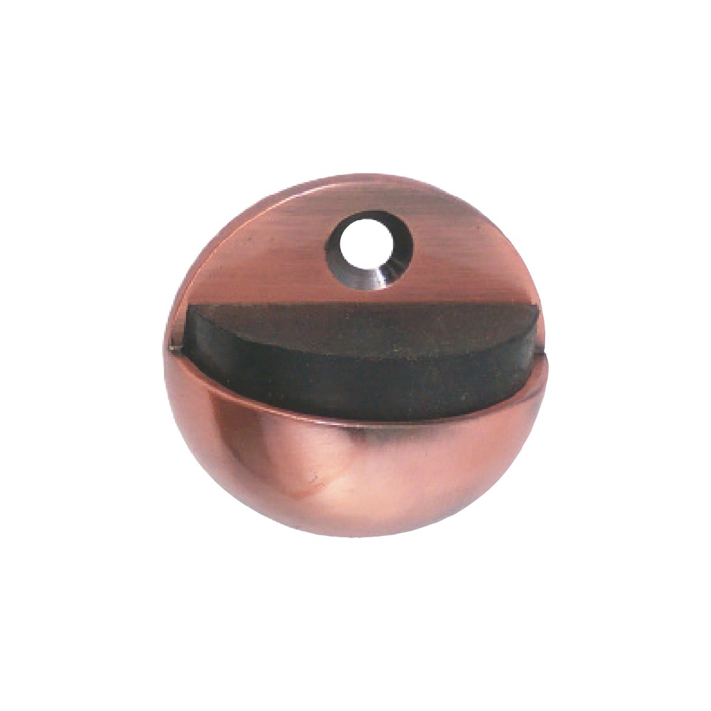 [F01225AC] Tope Para Puerta Media Luna Bronce A. Coper. Cobrizado. 2