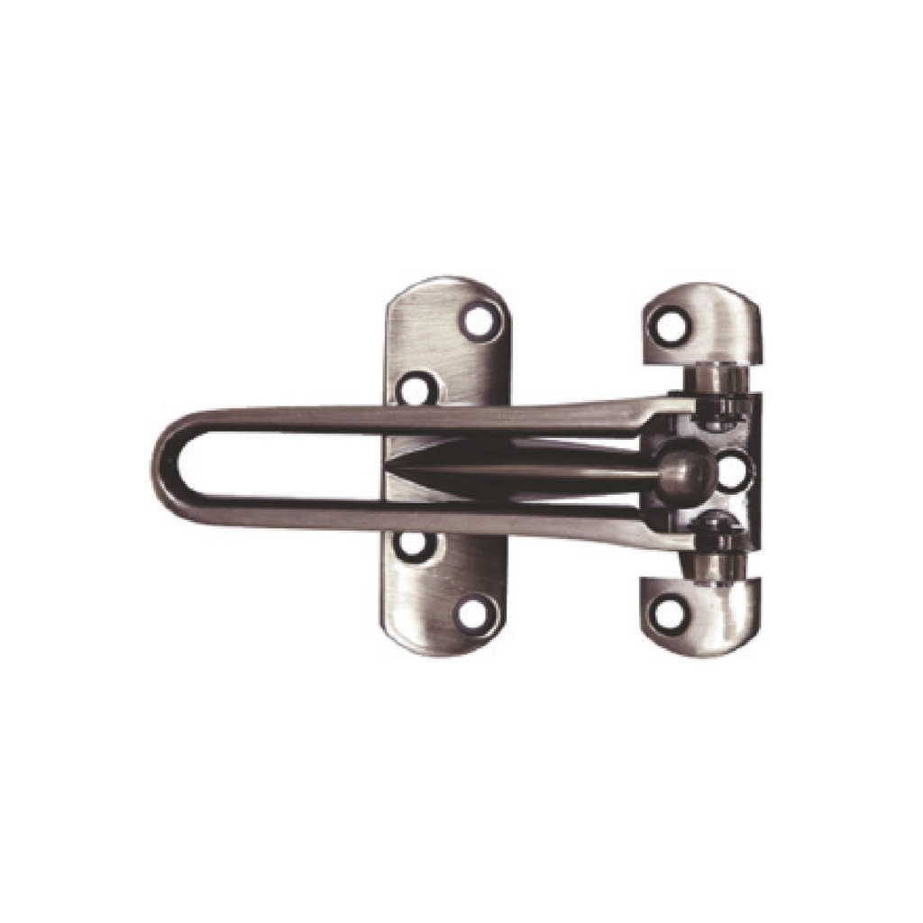 [F01231] Broche D/seguridad Para Puerta Plateado. Niquelado. 4