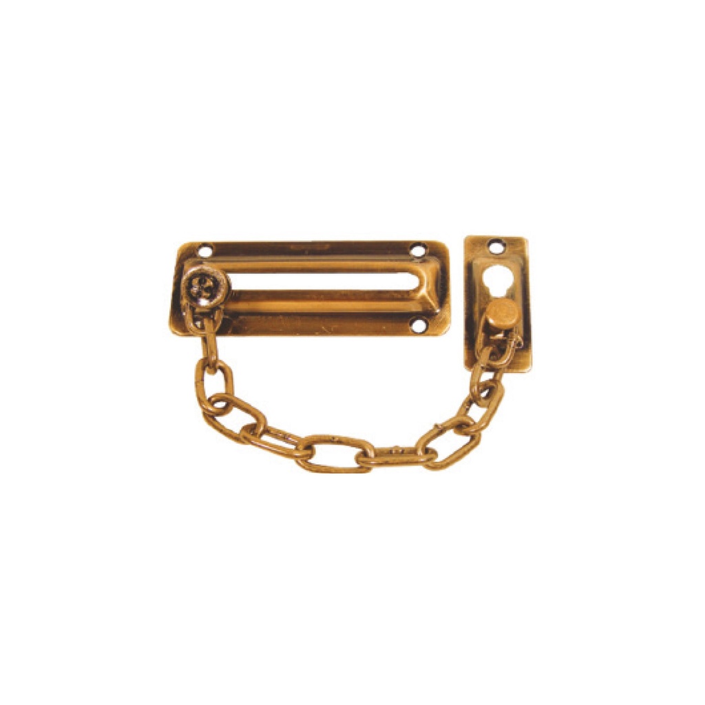 [F013130] Cadena De Seguridad Dorada Para Puerta. Dorado. 4-1/2