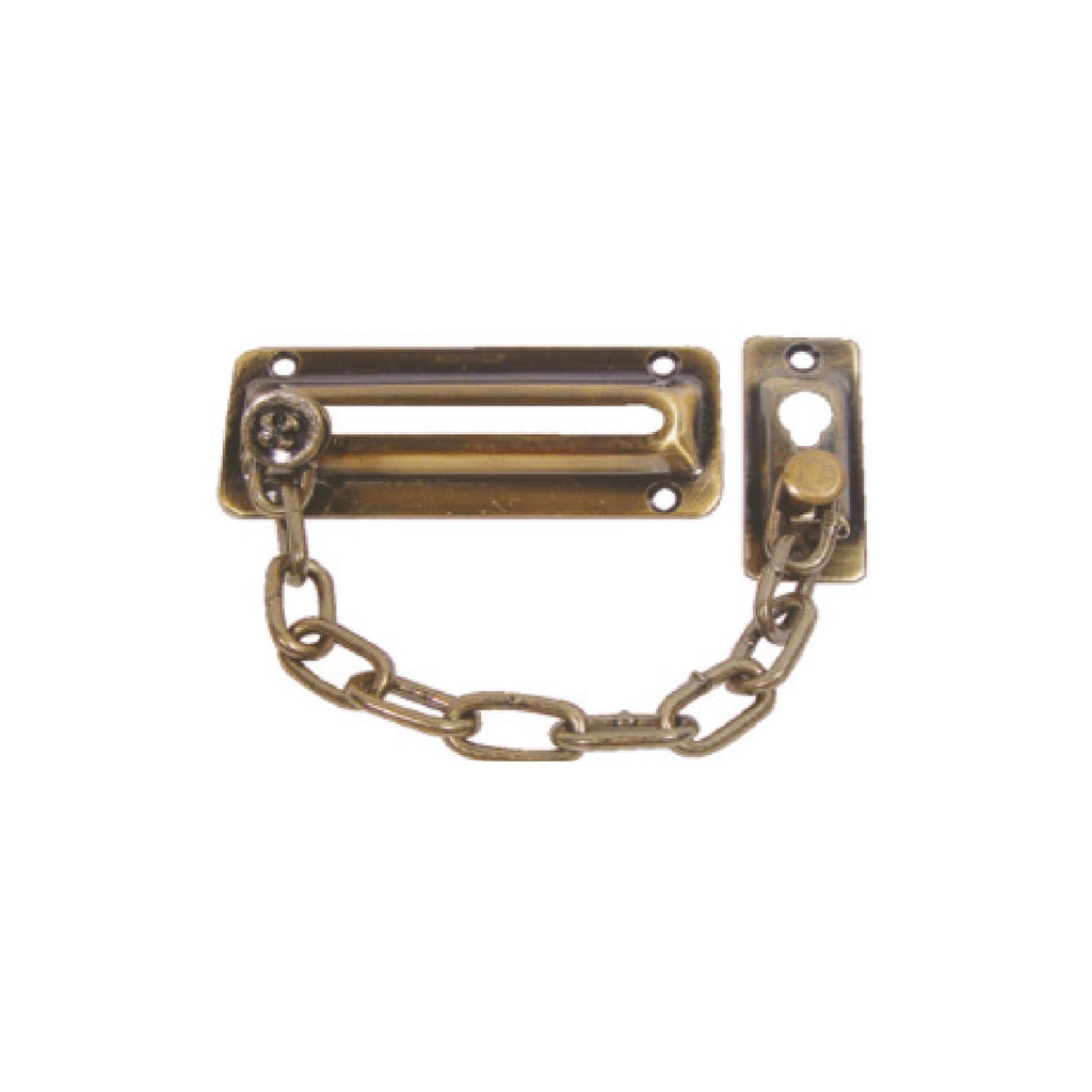 [F013131] Cadena De Seguridad A. Brass Para Puerta. Bronceado. 4-1/2
