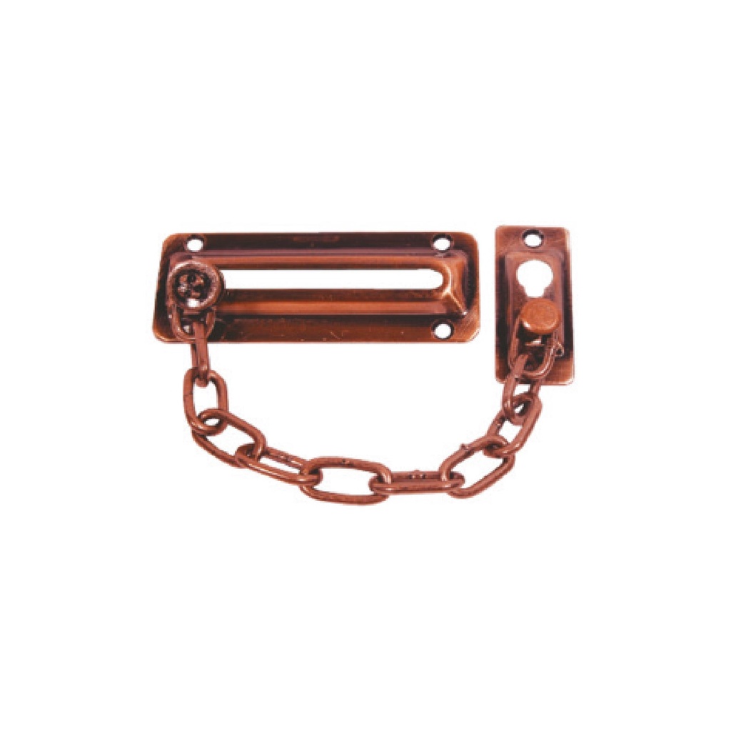 [F013133] Cadena De Seguridad A. Coper Para Puerta. Cobrizado. 4-1/2