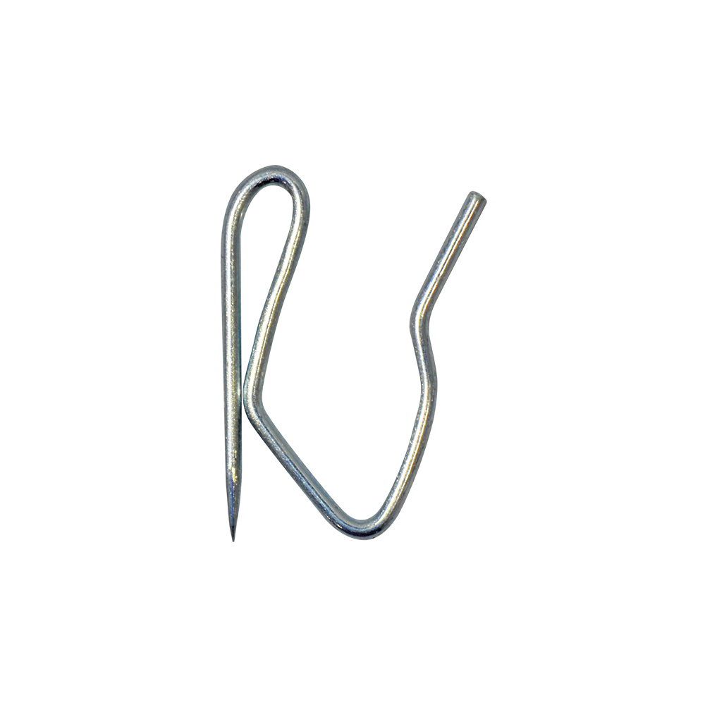 [F01413] Gancho Para Cortina (10 Pcs). Plateado. 1. 7mm