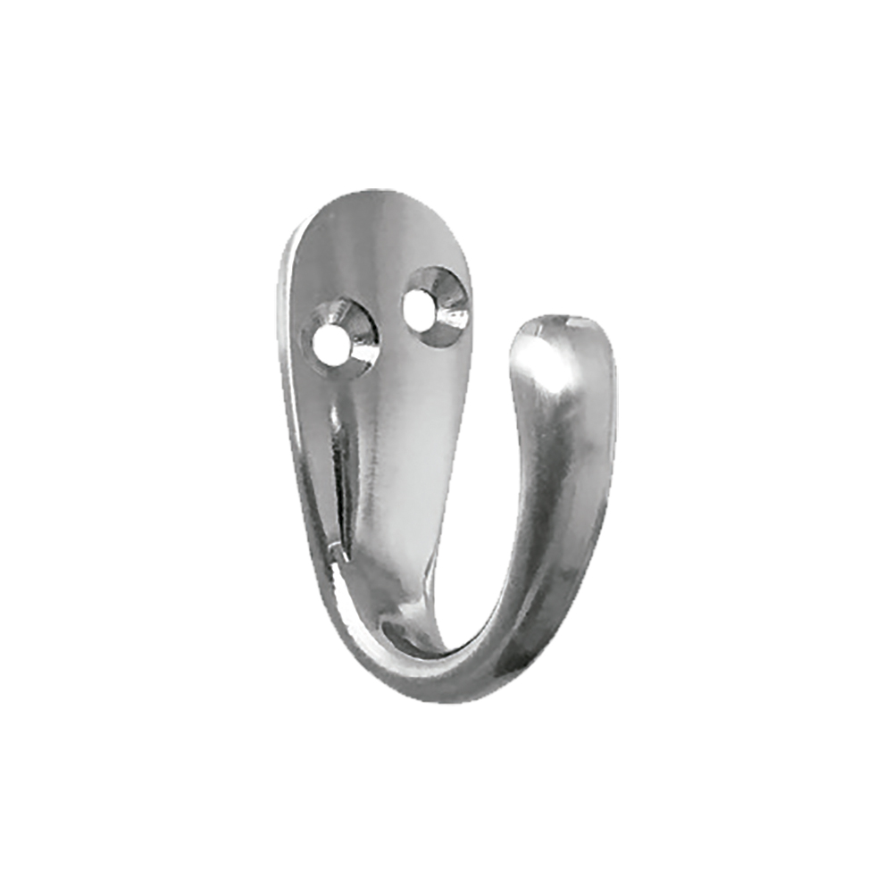 [F01441SN] Gancho Sencillo Para Colgar Ss Bestvalue. Niquelado. 1-1/2(38mm)