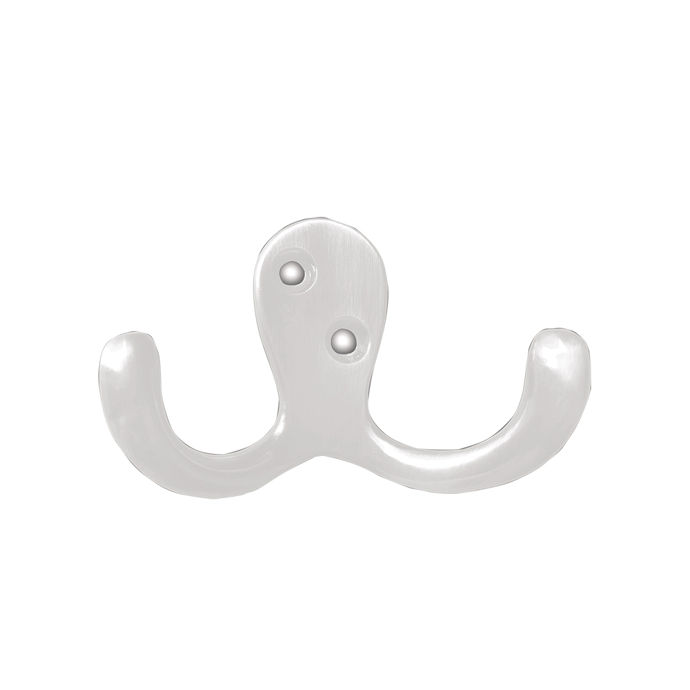 [F01442WH] Gancho Doble Para Colgar Wh. Blanco. 2-1/2(63mm)
