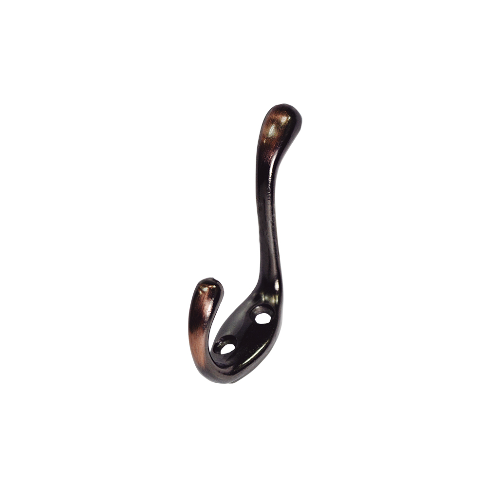 [F01445AC] Gancho Doble Para Colgar Ac. Cobre. 3-1/2(88mm)