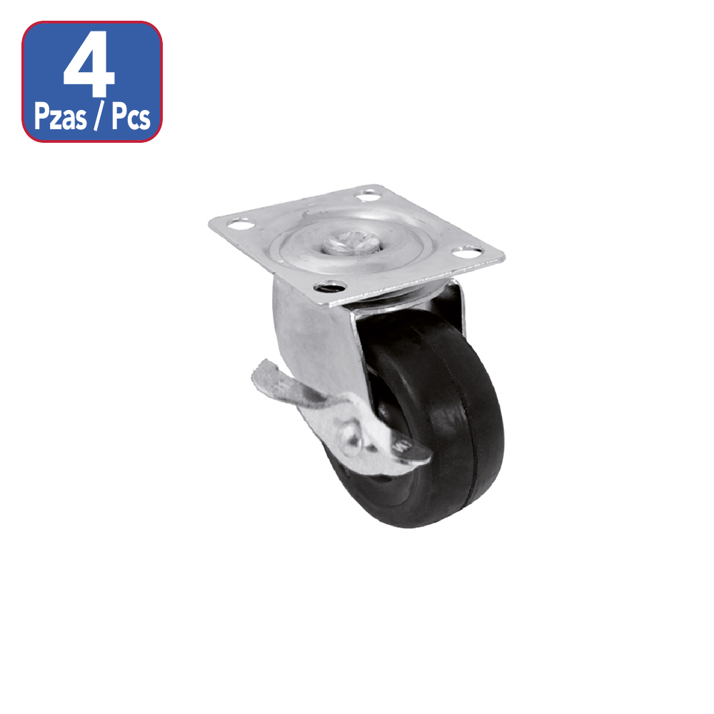 [F01508] Juego Rodaja Plana Plato/freno 1-1/2(4pc). Negro. 1-1/2
