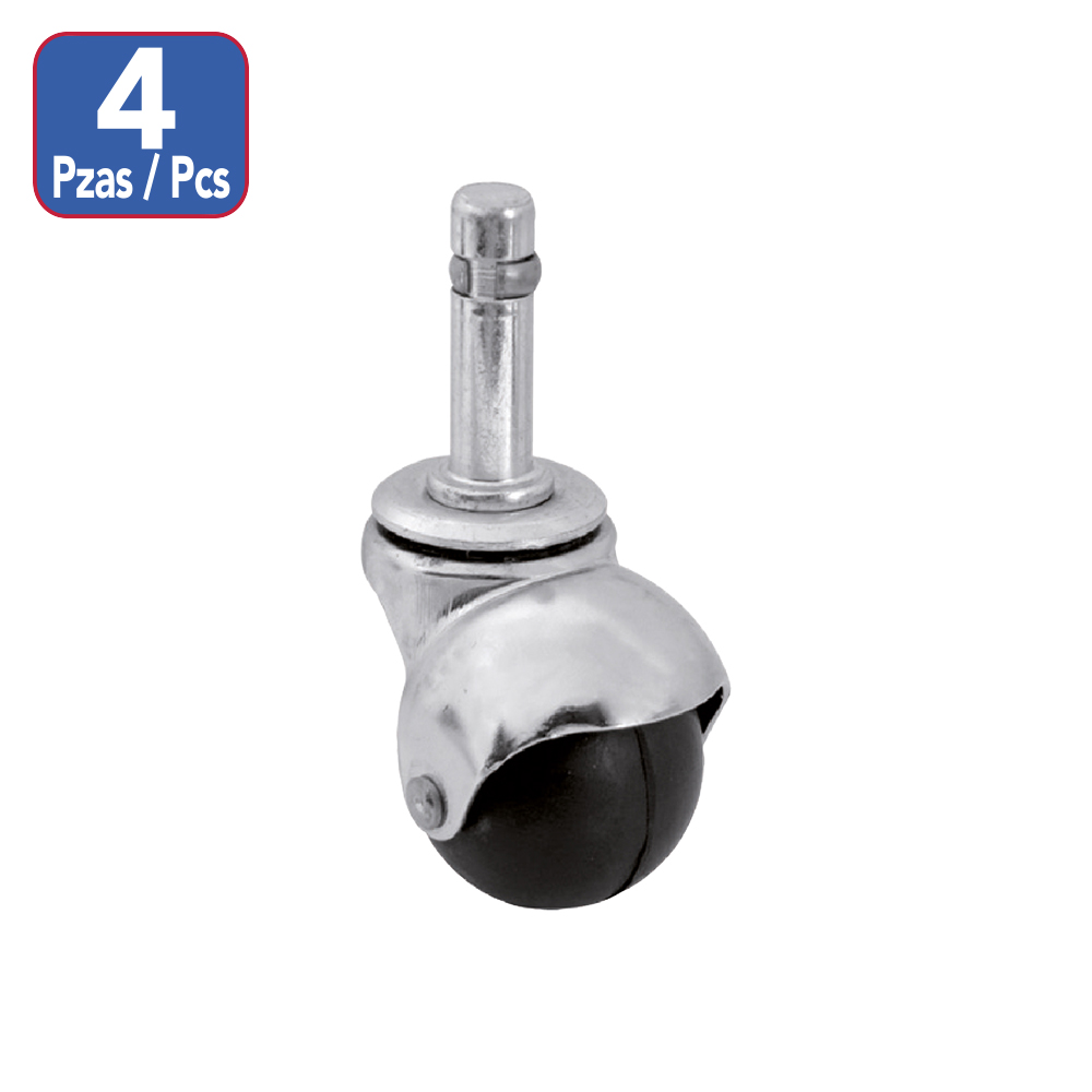 [F01516] Juego Rodaja Bola Pin Para Metal 2 (4pc). Negro.