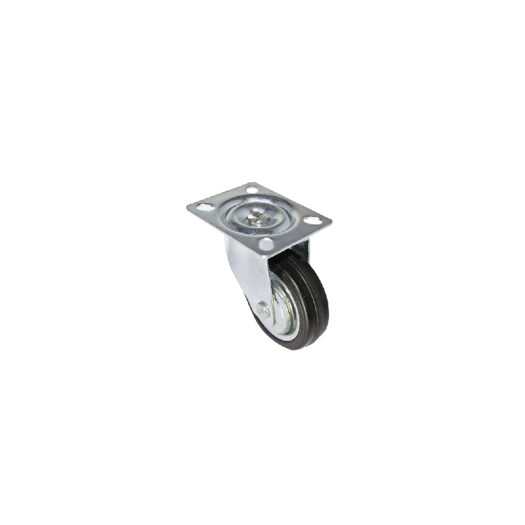 [F01520] Rodaja Industrial Plato Giratorio 3. Negro. 3