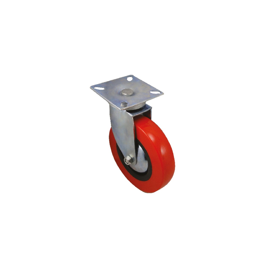[F01536] Rodaja Indust. Plato Giratoria Pvc 4. Rojo. 4