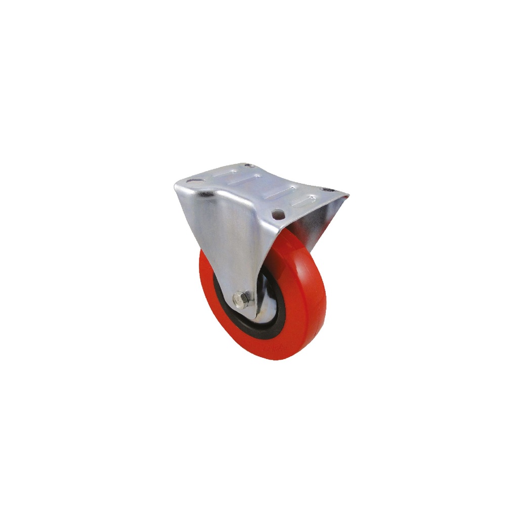 [F01542] Rodaja Indust. Plato Fija Pvc 5. Rojo. 5