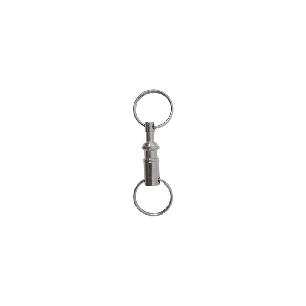 [F01906] Llavero Desenganche Rapido Metal. Niquelado. 1 Pza