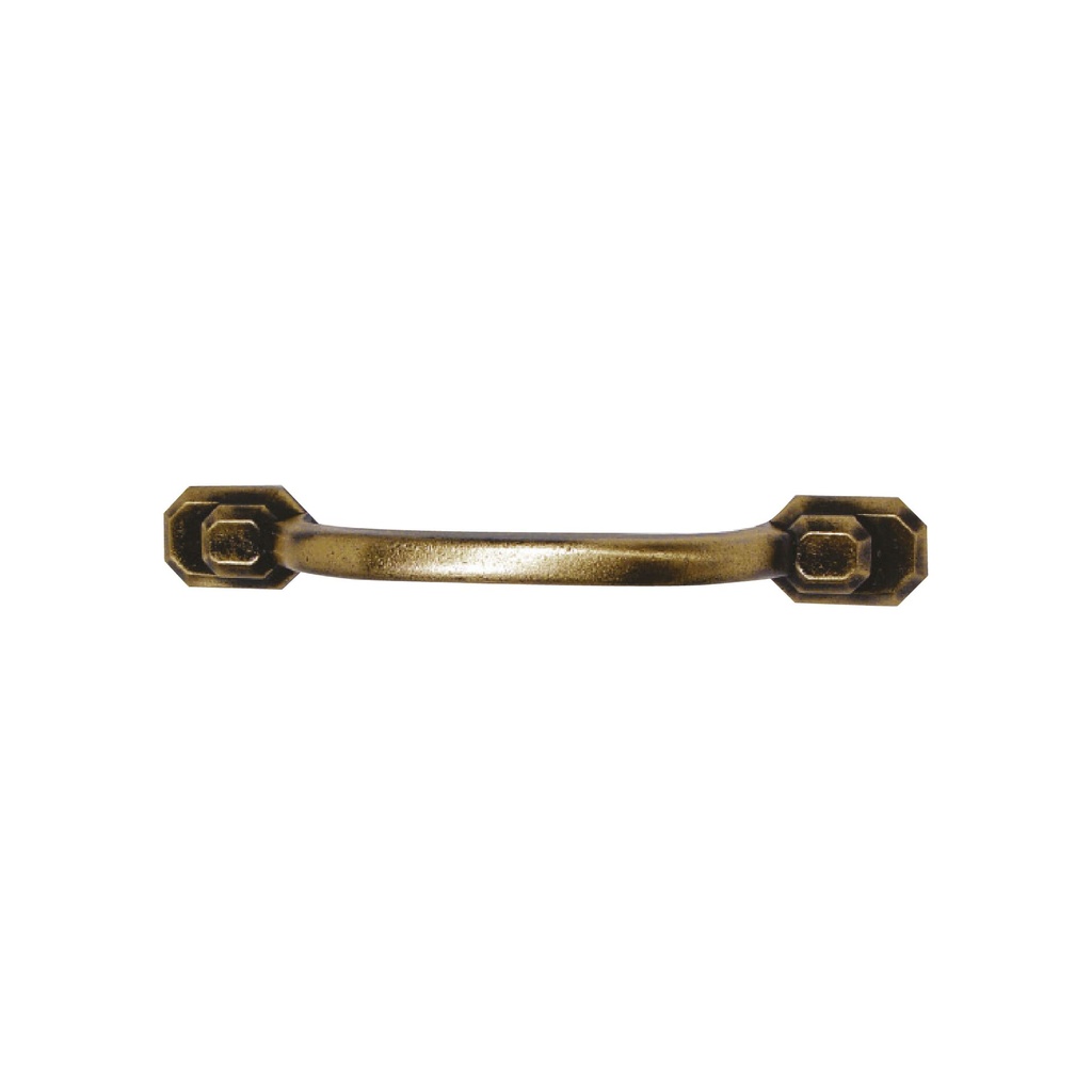 [F01B0106] Tirador De 3 Antique Brass. Bronceado.