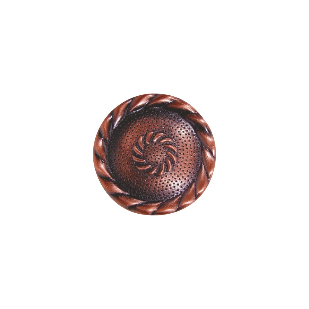 [F01B0123] Tirador Redondo Antique Copper 123. Cobrizado. 1-1/4