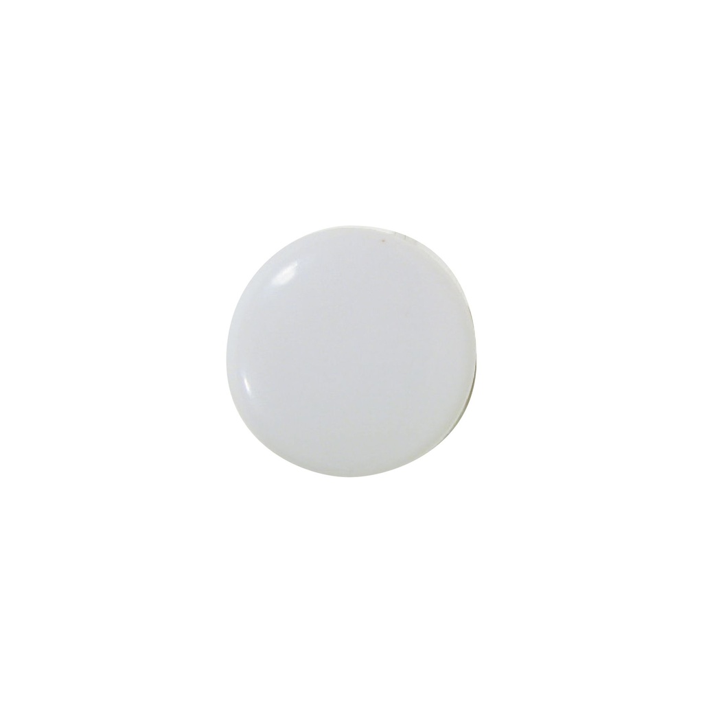 [F01B0182] Tirador Redondo Plastico Blanco. 1-1/2