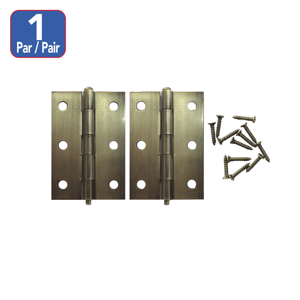 [F01M55] Bisagra Para Mueble A. Brass De 3. Bronceado. 3(75mm)