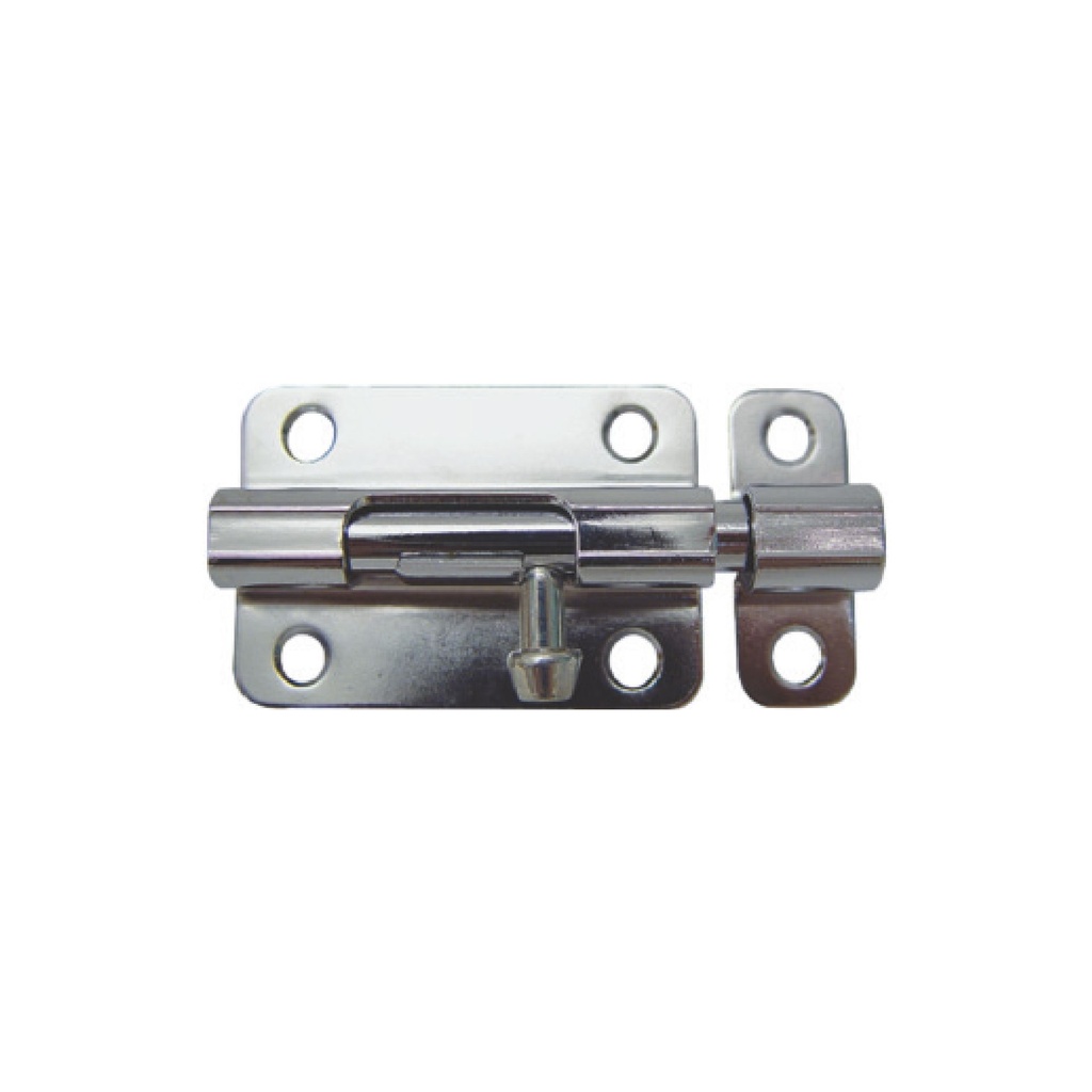 [F01P832] Picaporte Recto Cromado De 3. Cromado. 3