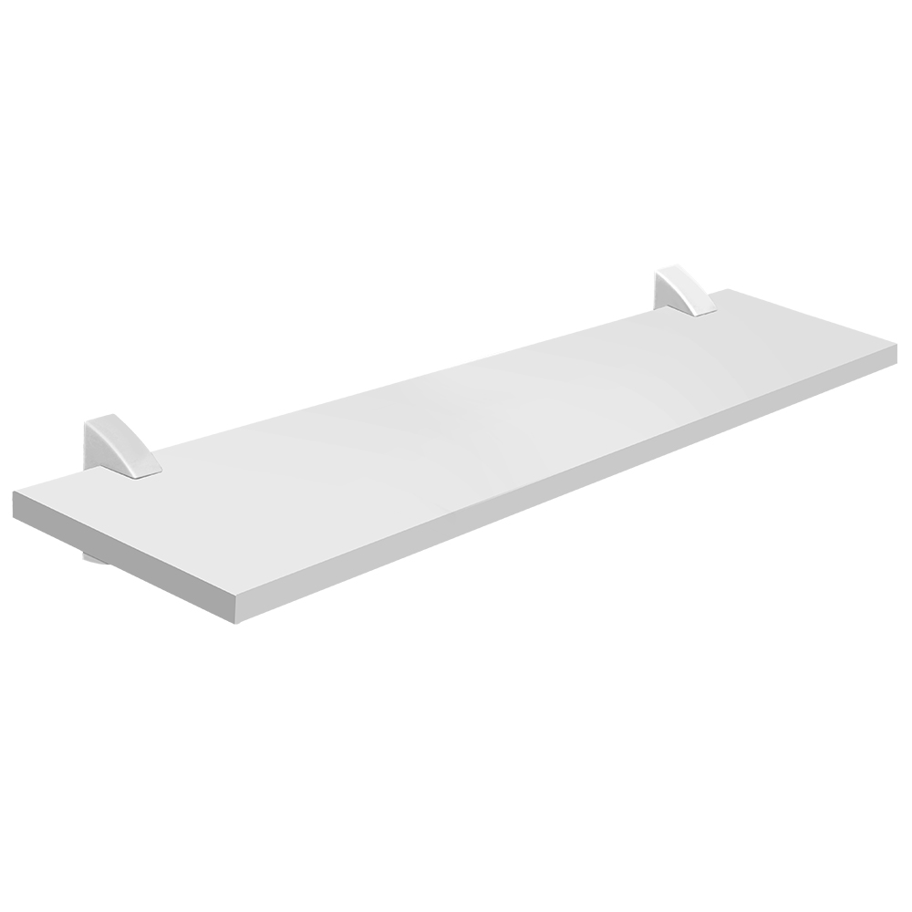 [F02001] Repisa Recta 1. 5x20x60cm Blanco Con S