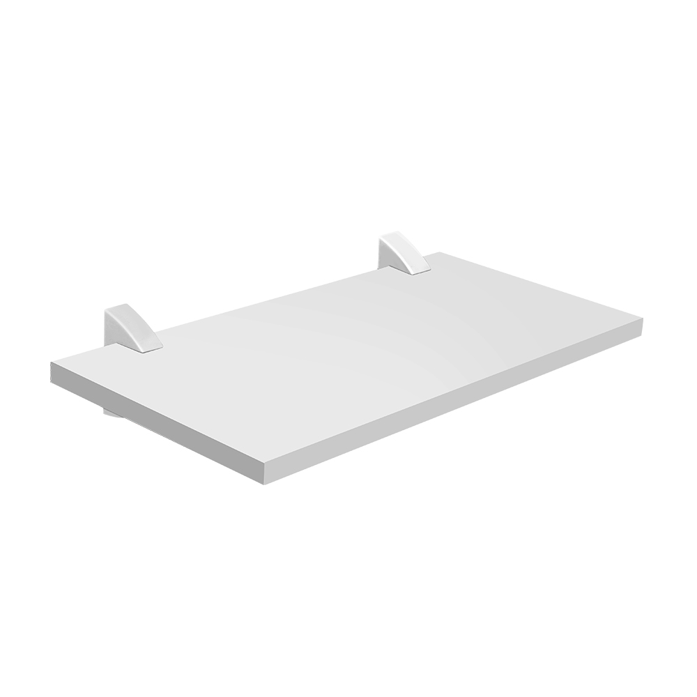 [F02004] Repisa Recta 1. 5x25x40cm Blanco Con S