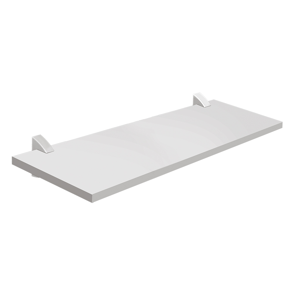 [F02005] Repisa Recta 1. 5x25x60cm Blanco Con S