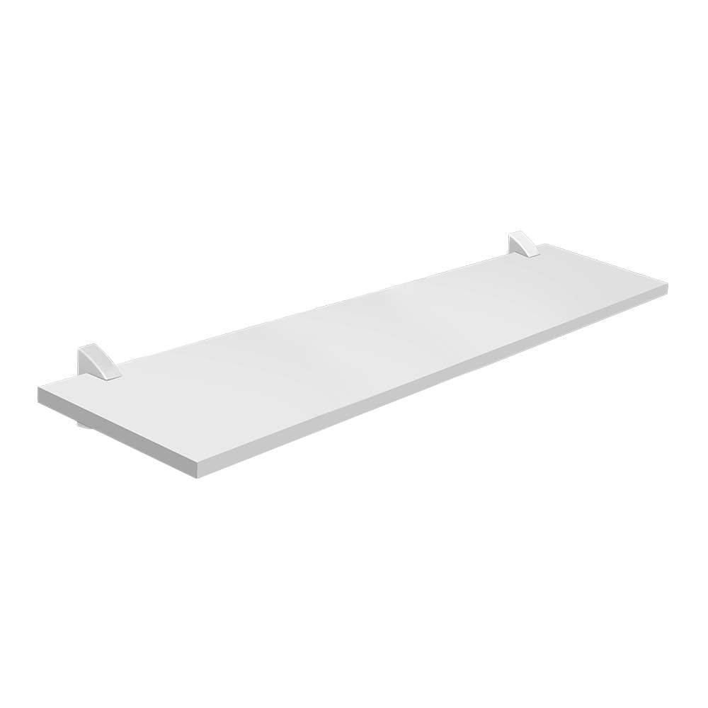 [F02006] Repisa Recta 1. 5x25x80cm Blanco Con S